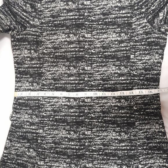 Banana Republic Black White Stretch Dress Women 12 Classic Corpcore Business - Picture 5 of 7